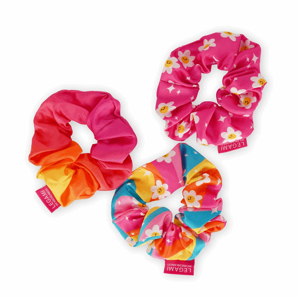 LEGAMI SCRU0003 SET OF 3 HAIR SCRUNCHIES - HAIR WE ARE! - DAISY