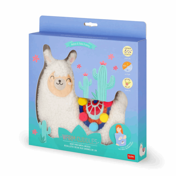 LEGAMI WC0006 HEAT PACK WITH LINSEED - WARM CUDDLES - LLAMA