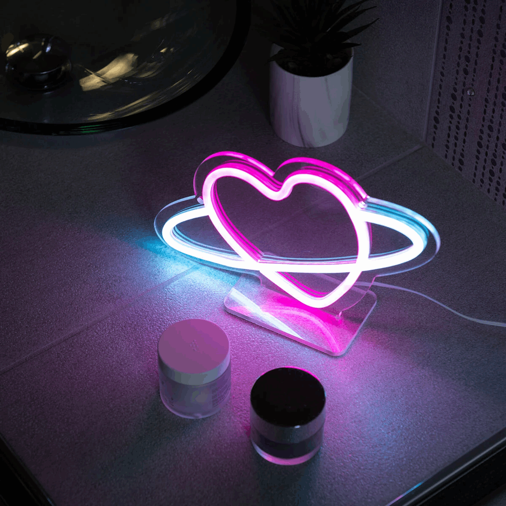 LEGAMI NEL0003 NEON-EFFECT LED SIGN - ITS A SIGN - PLANET HEART
