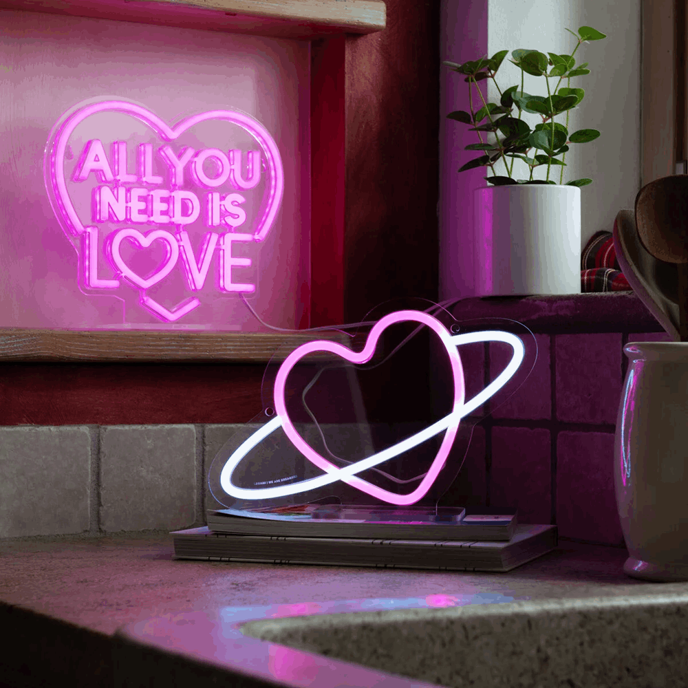 LEGAMI NEL0003 NEON-EFFECT LED SIGN - ITS A SIGN - PLANET HEART