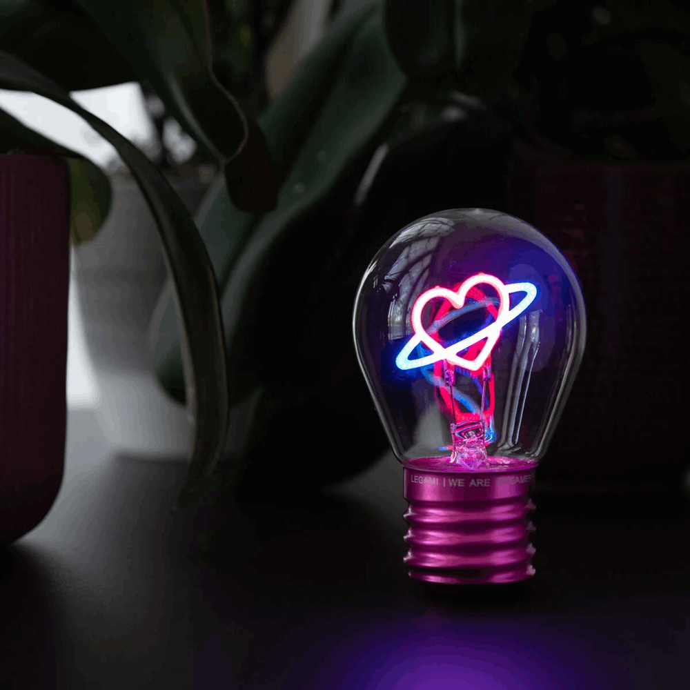 LEGAMI CLB0005 LIGHTBULB-SHAPED TABLE LAMP - BULB FICTION - PLANET HEART