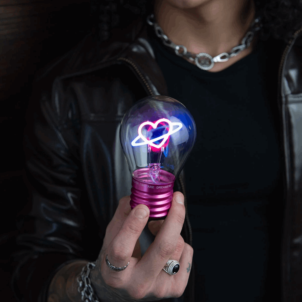 LEGAMI CLB0005 LIGHTBULB-SHAPED TABLE LAMP - BULB FICTION - PLANET HEART