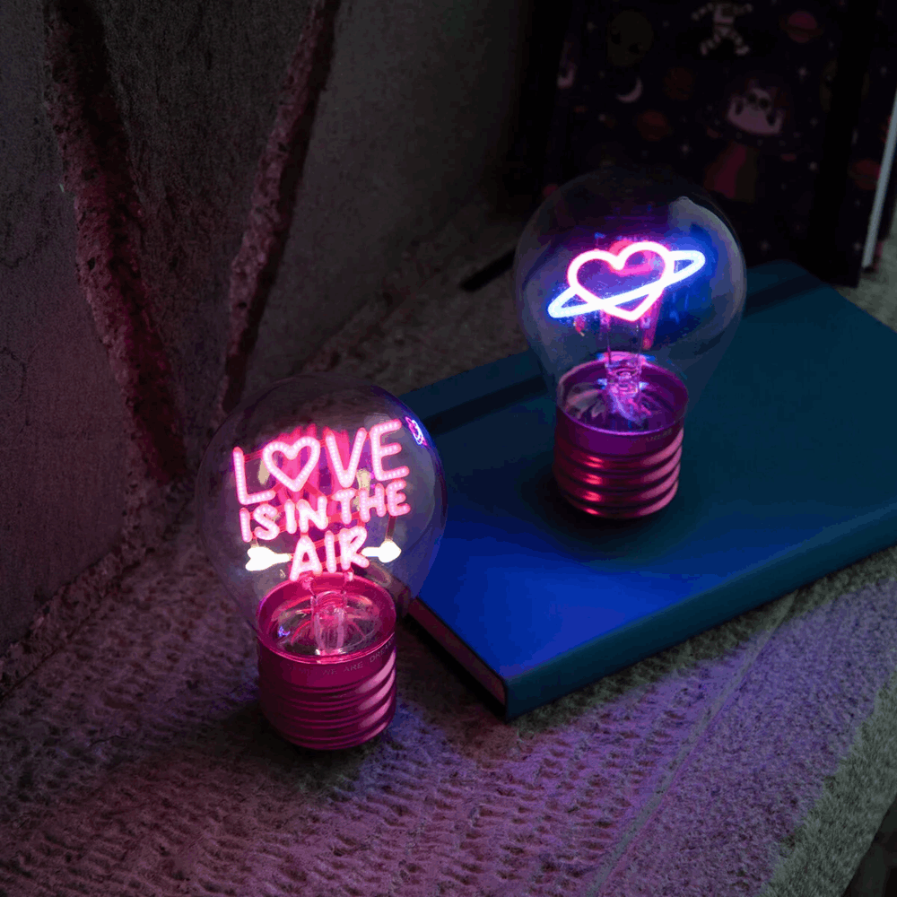 LEGAMI CLB0005 LIGHTBULB-SHAPED TABLE LAMP - BULB FICTION - PLANET HEART