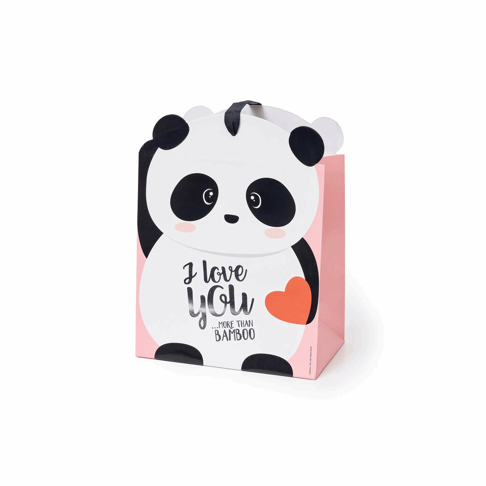 LEGAMI GB0484 MEDIUM GIFT BAG LOVE U PANDA
