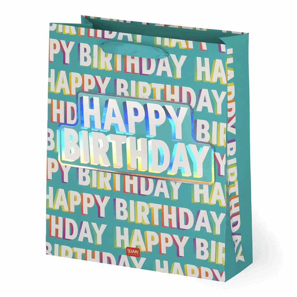 LEGAMI GB0648 GIFT BAG - LARGE - HAPPY BIRTHDAY