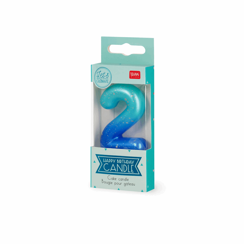 LEGAMI CNU0013 CAKE CANDLE - HAPPY BIRTHDAY CANDLE - BLUE - 2