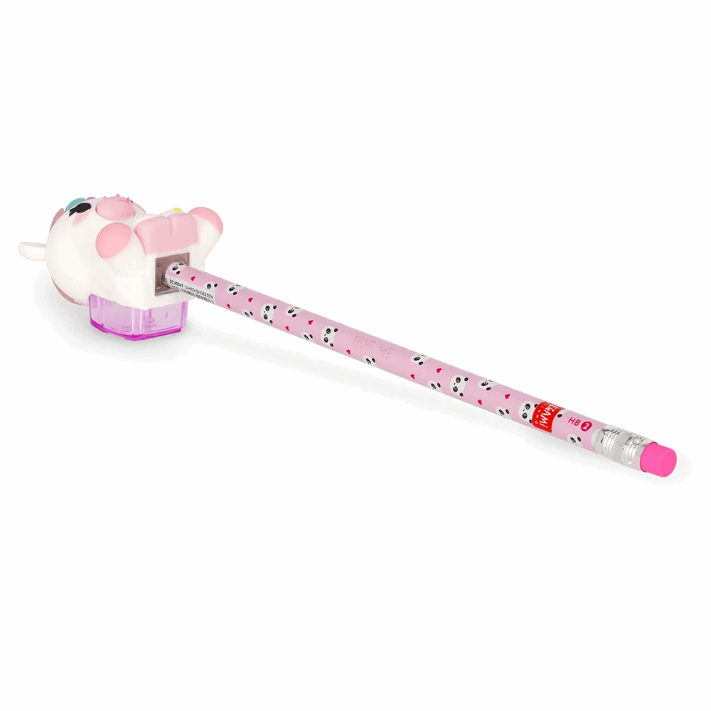 LEGAMI PSL0001 LIGHT-UP PEN. SHARPENER CONT. - SHARPENING IS MAGIC - UNICORN