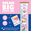 LEGAMI GRC0001 WALL-HANGING HEIGHT CHART - DREAM BIG, LITTLE ONE - UNICORN