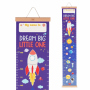 LEGAMI GRC0002 WALL-HANGING HEIGHT CHART - DREAM BIG, LITTLE ONE - SPACE