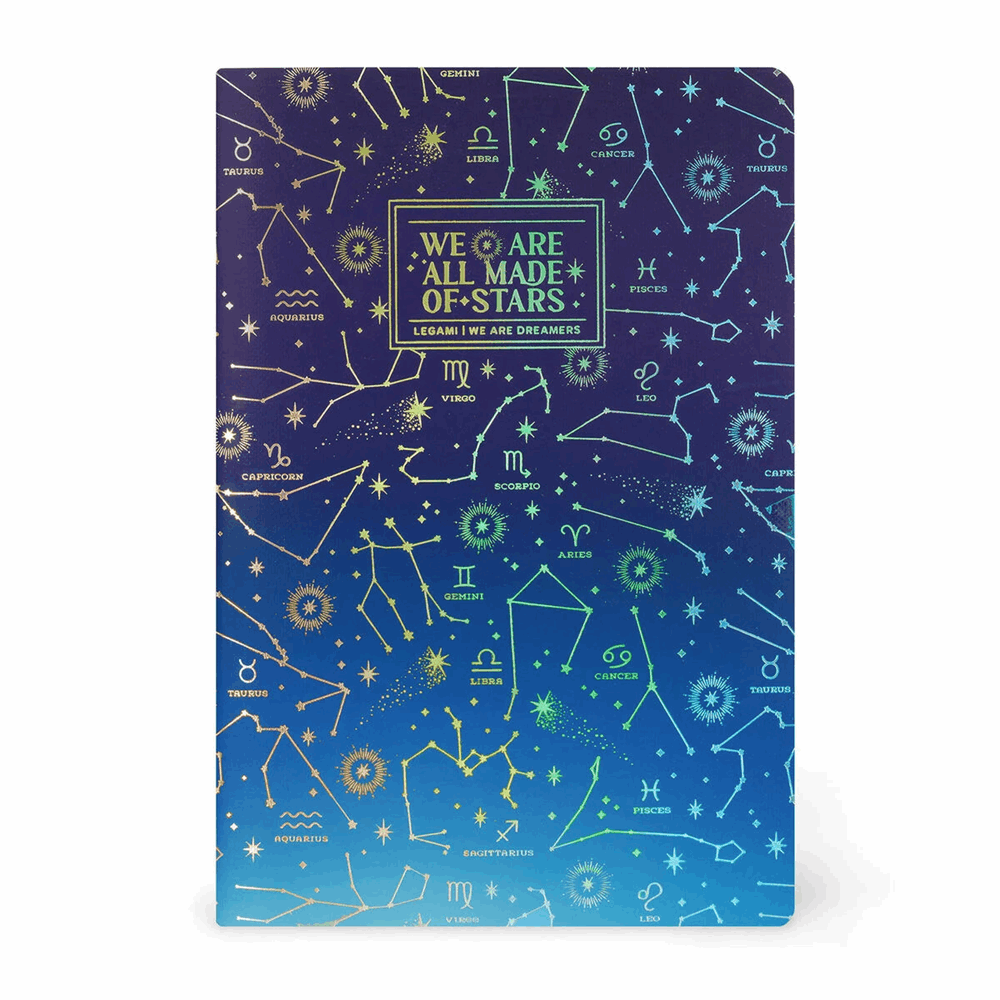 LEGAMI A5NOT0094 ΣΗΜΕΙΩΜΑΤΑΡΙΟ ΛΕΥΚΟ - QUADERNO - MEDIUM - STARS