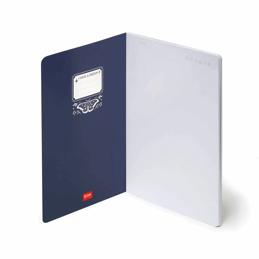 LEGAMI A5NOT0104 ΣΗΜΕΙΩΜΑΤΑΡΙΟ ΛΕΥΚΟ - QUADERNO - MEDIUM - MOTH