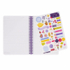 LEGAMI A5NOTS0049 LINED SPIRAL- BOUND NOTEPAD - ΣΗΜΕΙΩΜΑΤΑΡΙΟ ΡΙΓΕ ΣΠΙΡΑΛ - LARGE - FLOWER