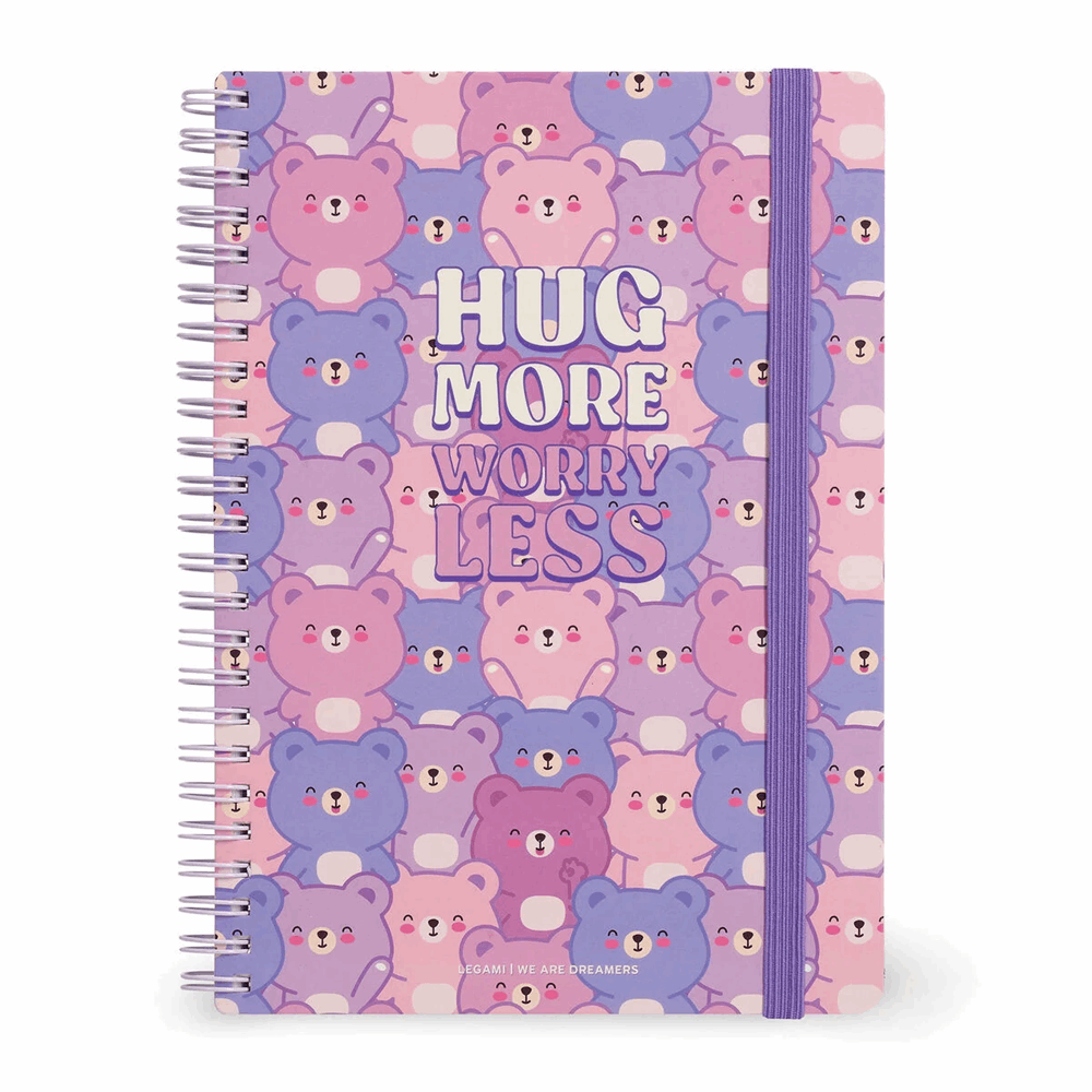 LEGAMI A5NOTS0050 LINED SPIRAL- BOUND NOTEPAD - ΣΗΜΕΙΩΜΑΤΑΡΙΟ ΡΙΓΕ ΣΠΙΡΑΛ - LARGE - TEDDY