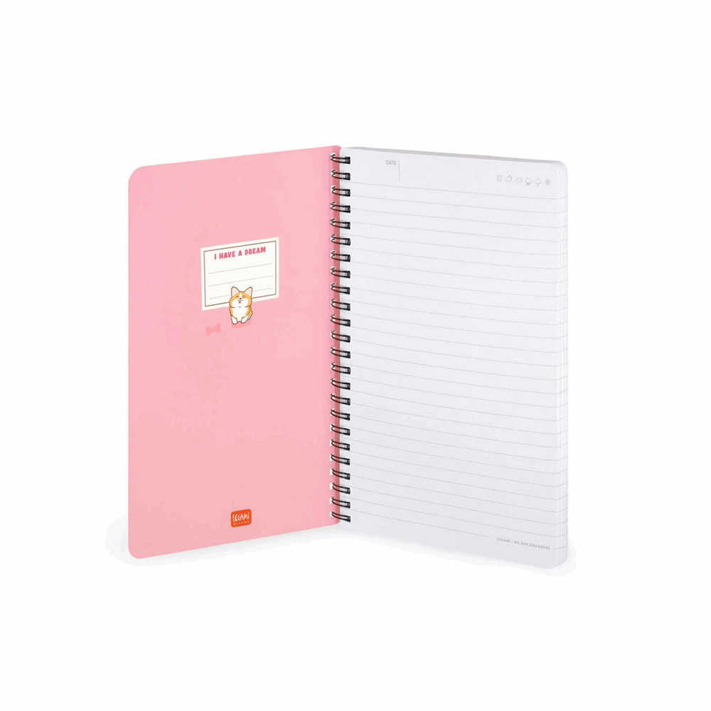 LEGAMI A5NOTS0051 LINED SPIRAL- BOUND NOTEPAD - ΣΗΜΕΙΩΜΑΤΑΡΙΟ ΡΙΓΕ ΣΠΙΡΑΛ - LARGE - TO BE