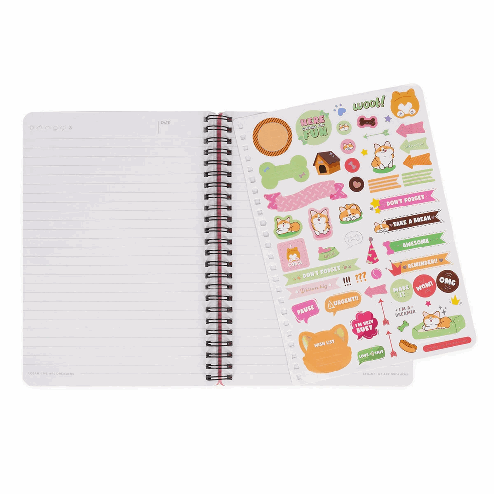 LEGAMI A5NOTS0051 LINED SPIRAL- BOUND NOTEPAD - ΣΗΜΕΙΩΜΑΤΑΡΙΟ ΡΙΓΕ ΣΠΙΡΑΛ - LARGE - TO BE