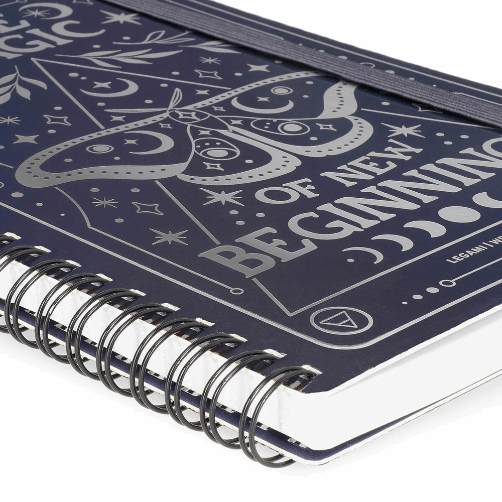 LEGAMI A5NOTS0053 LINED SPIRAL- BOUND NOTEPAD - ΣΗΜΕΙΩΜΑΤΑΡΙΟ ΡΙΓΕ ΣΠΙΡΑΛ - LARGE - MOTH