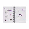 LEGAMI A5NOTS0053 LINED SPIRAL- BOUND NOTEPAD - ΣΗΜΕΙΩΜΑΤΑΡΙΟ ΡΙΓΕ ΣΠΙΡΑΛ - LARGE - MOTH