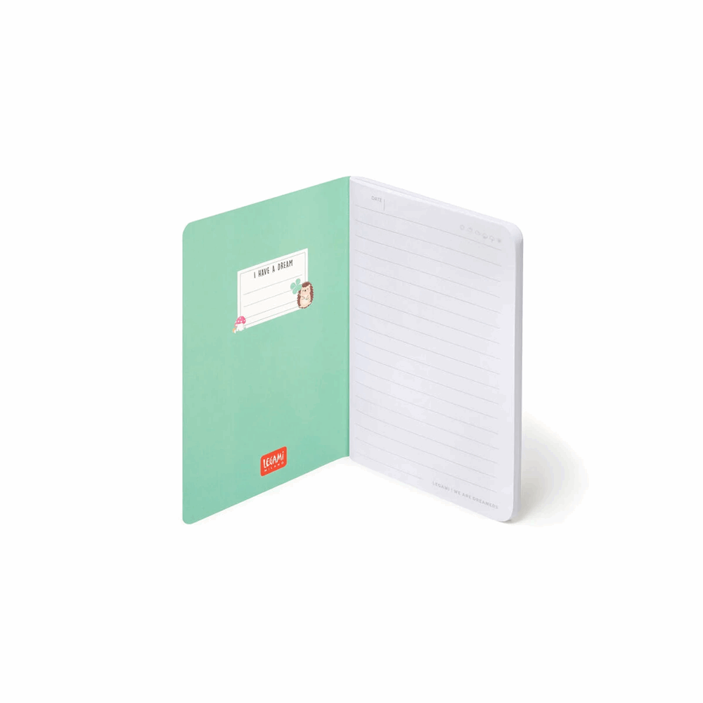 LEGAMI A6NOT0052 ΣΗΜΕΙΩΜΑΤΑΡΙΟ ΡΙΓΕ - QUADERNO - SMALL - HEDGEHOG
