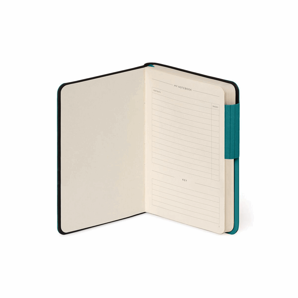 LEGAMI MYNOT0205  MY NOTEBOOK - SMALL LINED - MALACHITE GREEN