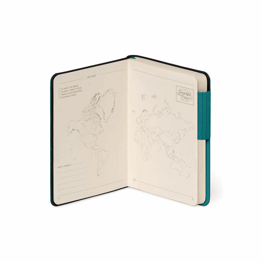 LEGAMI MYNOT0205  MY NOTEBOOK - SMALL LINED - MALACHITE GREEN