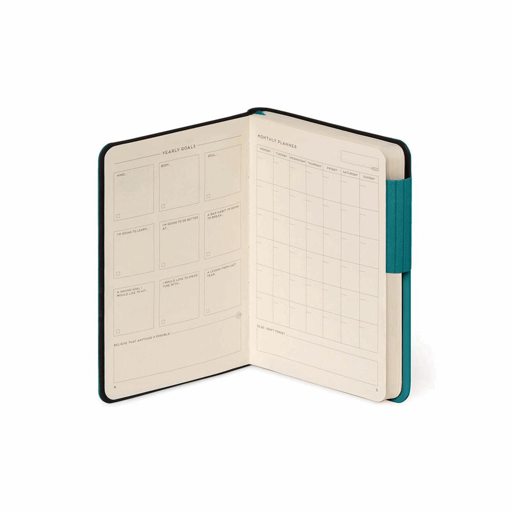 LEGAMI MYNOT0205  MY NOTEBOOK - SMALL LINED - MALACHITE GREEN