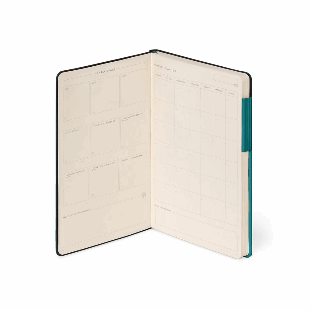 LEGAMI MYNOT0219  MY NOTEBOOK - MEDIUM LINED - MALACHITE GREEN