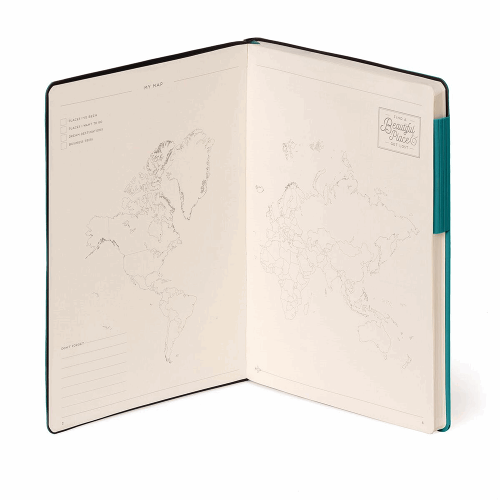 LEGAMI MYNOT0244  MY NOTEBOOK - LARGE LINED - MALACHITE GREEN