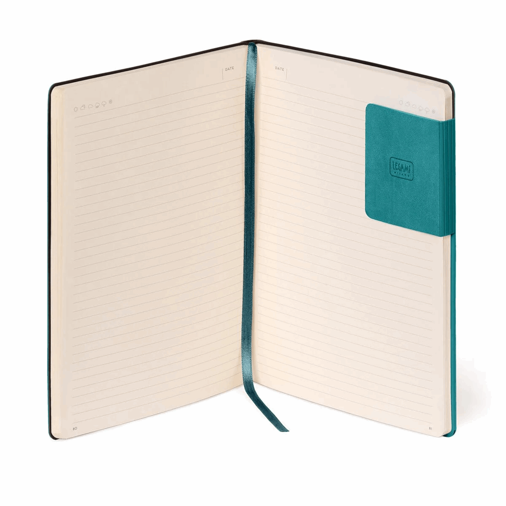 LEGAMI MYNOT0244  MY NOTEBOOK - LARGE LINED - MALACHITE GREEN
