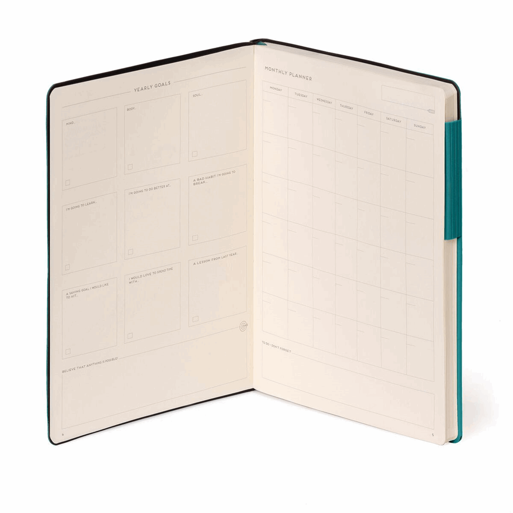 LEGAMI MYNOT0251  MY NOTEBOOK - LARGE PLAIN - MALACHITE GREEN