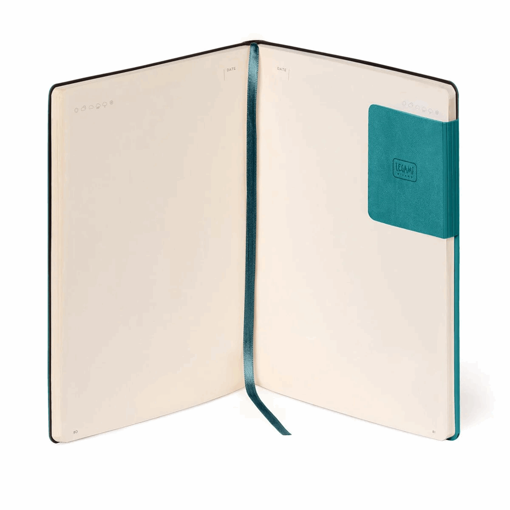 LEGAMI MYNOT0251  MY NOTEBOOK - LARGE PLAIN - MALACHITE GREEN