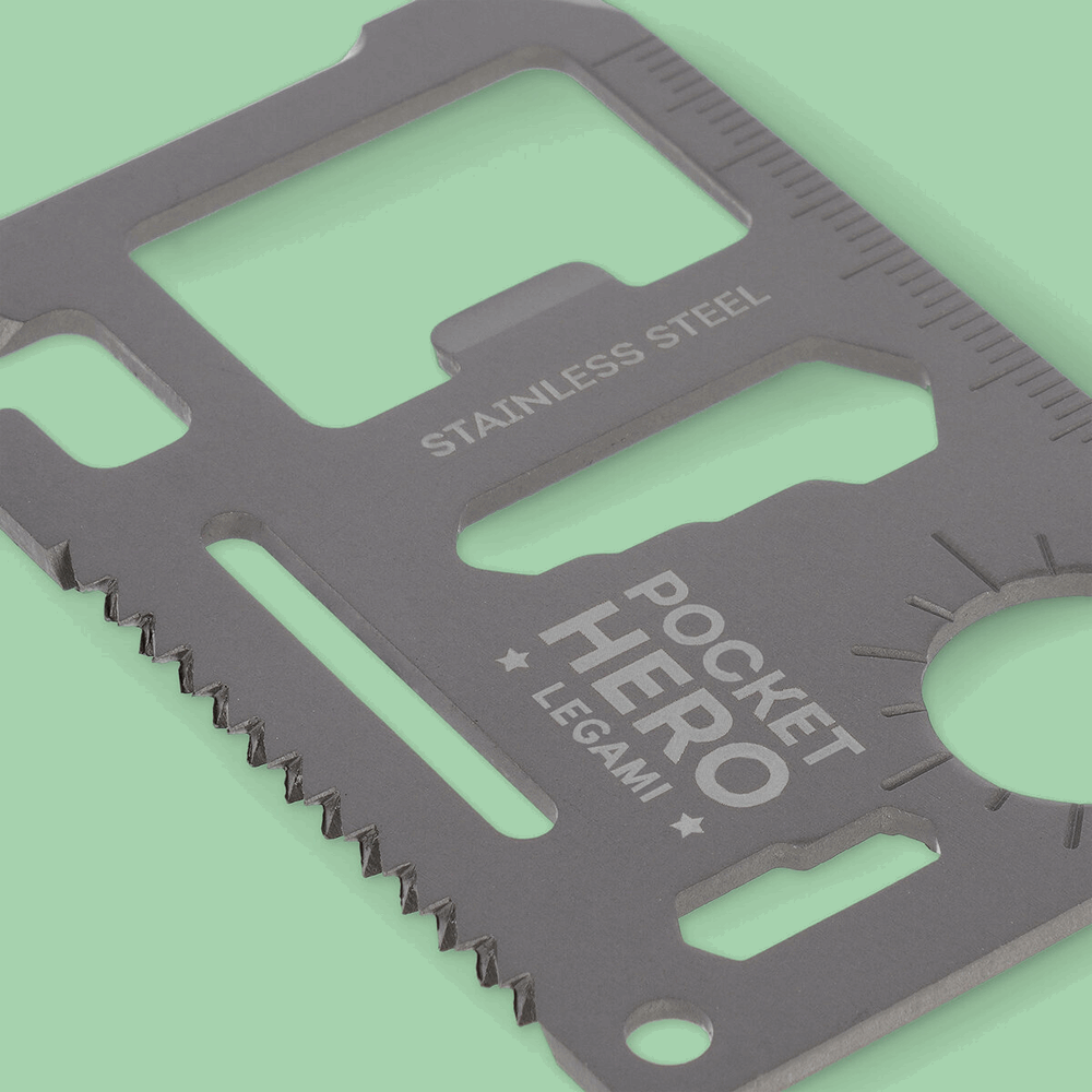 LEGAMI METKIT1 SOS POCKET HERO - 11-IN-1 CREDIT CARD MULTI-TOOL