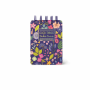 LEGAMI MNOTS0027 LINED SPIRAL- BOUND NOTEPAD - SPIRAL NOTEPAD - MINI - FLOWERS