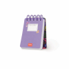 LEGAMI MNOTS0027 LINED SPIRAL- BOUND NOTEPAD - SPIRAL NOTEPAD - MINI - FLOWERS