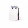 LEGAMI MNOTS0027 LINED SPIRAL- BOUND NOTEPAD - SPIRAL NOTEPAD - MINI - FLOWERS