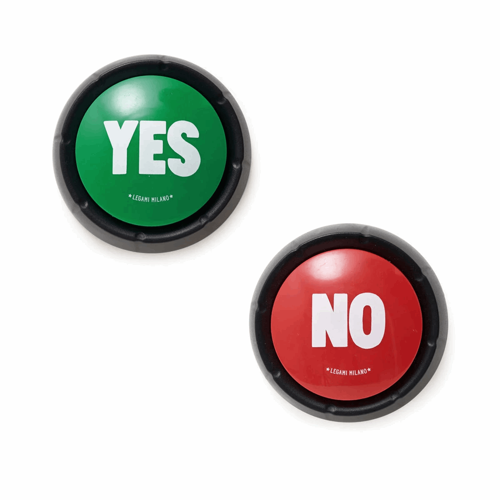 LEGAMI SBS0001 YES & NO - SET OF TWO SOUND BUTTONS