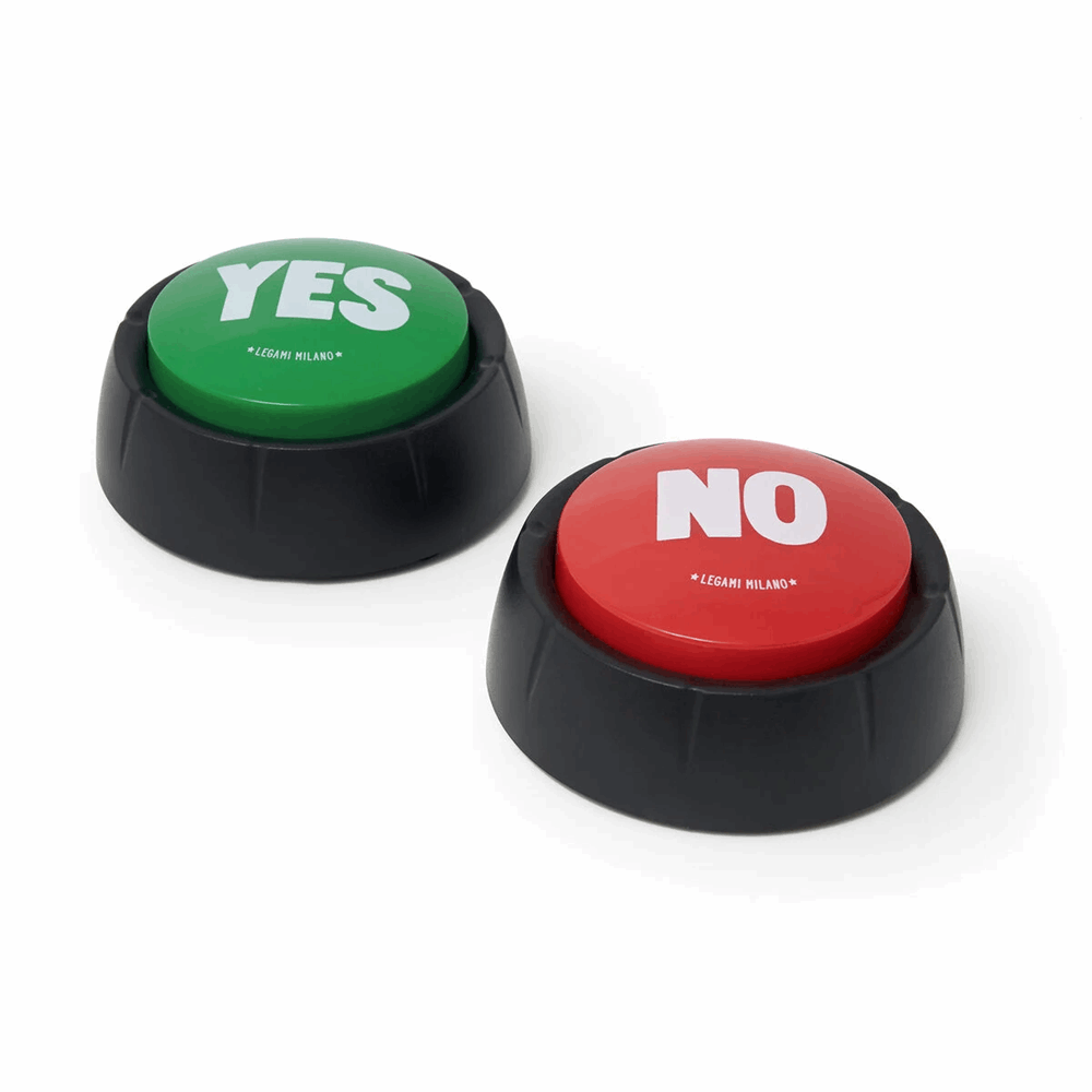 LEGAMI SBS0001 YES & NO - SET OF TWO SOUND BUTTONS