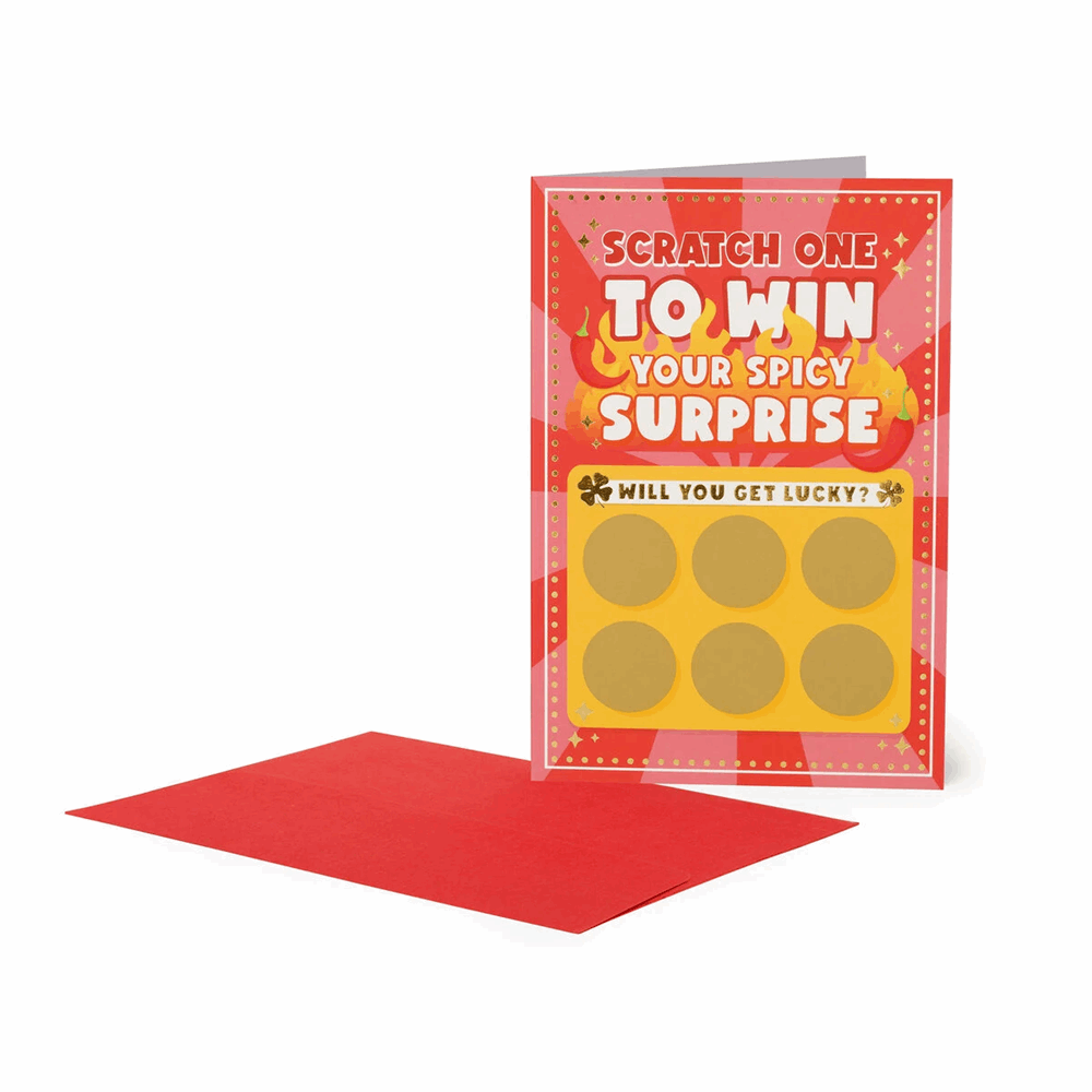 LEGAMI BGSKIT9 SCRATCH REVEAL GREETING CARD - SCRATCH-OFF CARD - SPICY