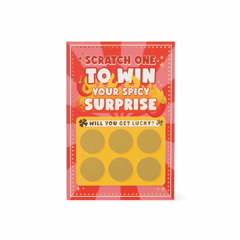 LEGAMI BGSKIT9 SCRATCH REVEAL GREETING CARD - SCRATCH-OFF CARD - SPICY