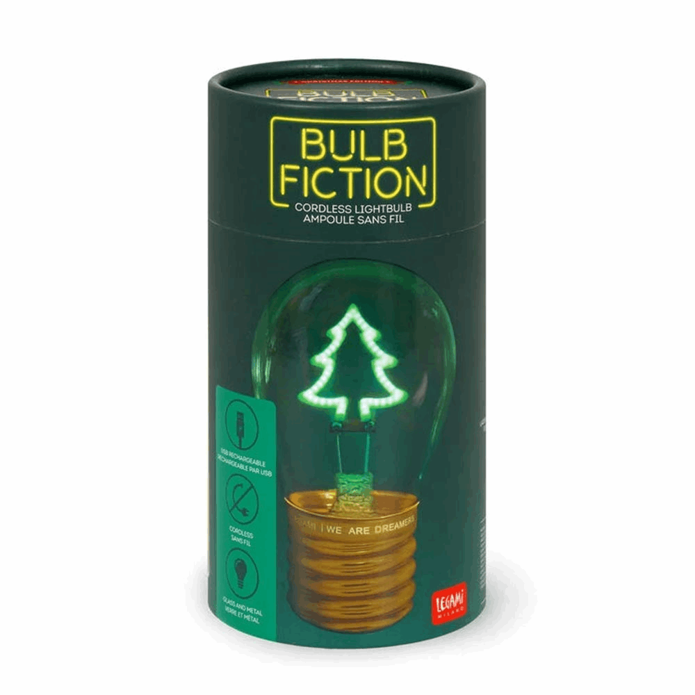 LEGAMI CLB0004 LIGHT-BULB SHAPED TABLE LAMP - BULB FICTION - XMAS TREE