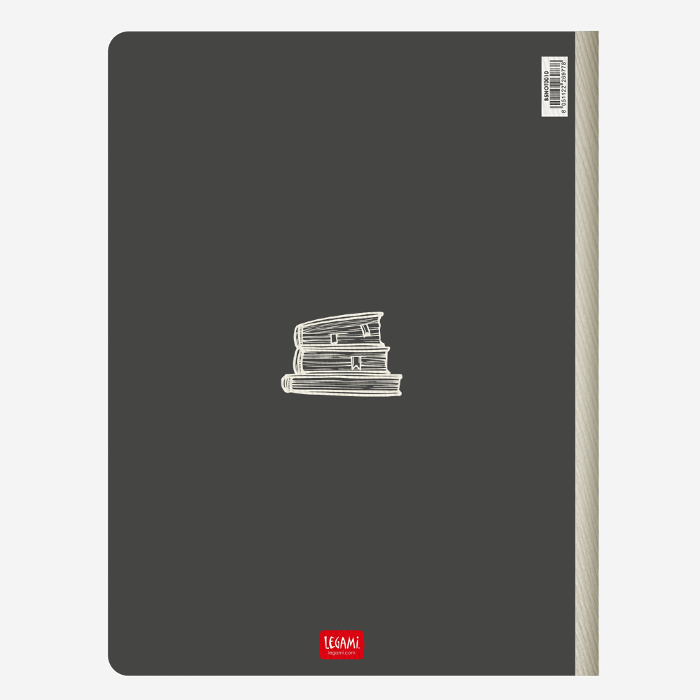 LEGAMI B5NOT0010 BOOKLOVER ΤΕΤΡΑΔΙΟ ΚΑΡΦΙΤΣΑ ΜΕ ΡΑΦΗ Β5(19Χ25) 50φ
