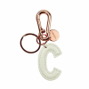 LEGAMI INK0003 MY INITIAL - KEY RING - C - WHITE