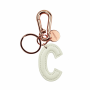 LEGAMI INK0003 MY INITIAL - KEY RING - C - WHITE