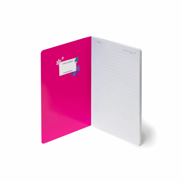 LEGAMI  A5NOT0043  FLORAL ΤΕΤΡΑΔΙΟ ΚΑΡΦΙΤΣΑ ΜΕ ΡΑΦΗ Α5(14Χ21) 40φ