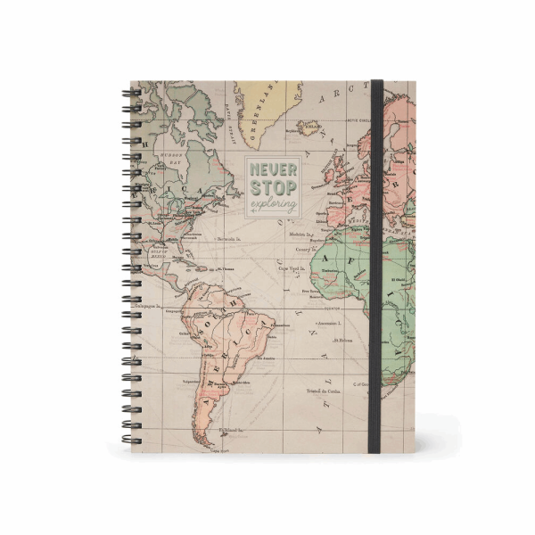 LEGAMI A4NOTS0026 TRAVEL ΤΕΤΡΑΔΙΟ ΣΠΙΡΑΛ ΜΕ ΛΑΣΤΙΧΟ Α4(22Χ30) 100φ ΠΕΡΦΟΡΕ (Λ/Κ/DOTS)