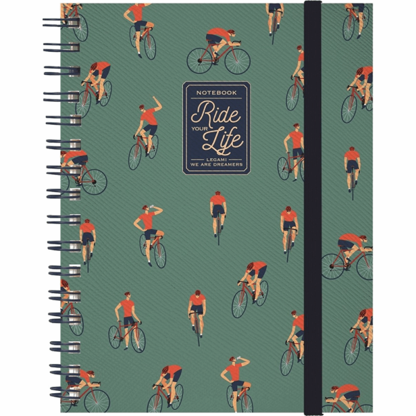 LEGAMI A4NOTS0016 RIDE YOUR LIFE ΤΕΤΡΑΔΙΟ ΣΠΙΡΑΛ ΜΕ ΛΑΣΤΙΧΟ Α4(22Χ30) 100φ ΠΕΡΦΟΡΕ (Λ/Κ/DOTS)