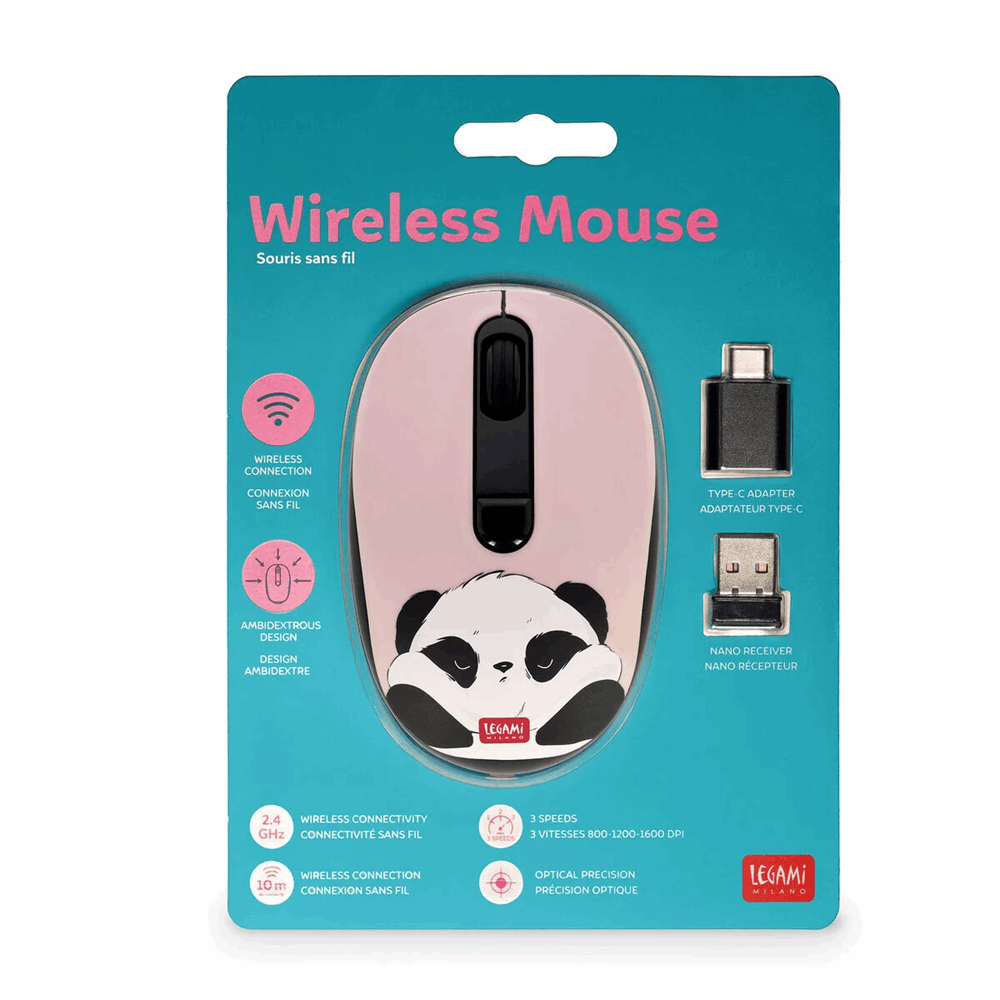 LEGAMI WMO0004 WIRELESS MOUSE PANDA