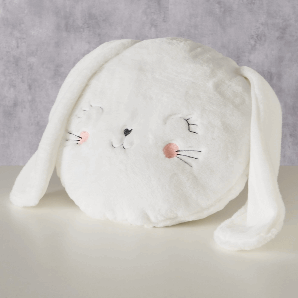 MSA ΜΑΞΙΛΑΡΙ ΛΑΓΟΣ Smilly, ΛΕΥΚΟ 35Χ32Χ13cm Polyester 20-24-487