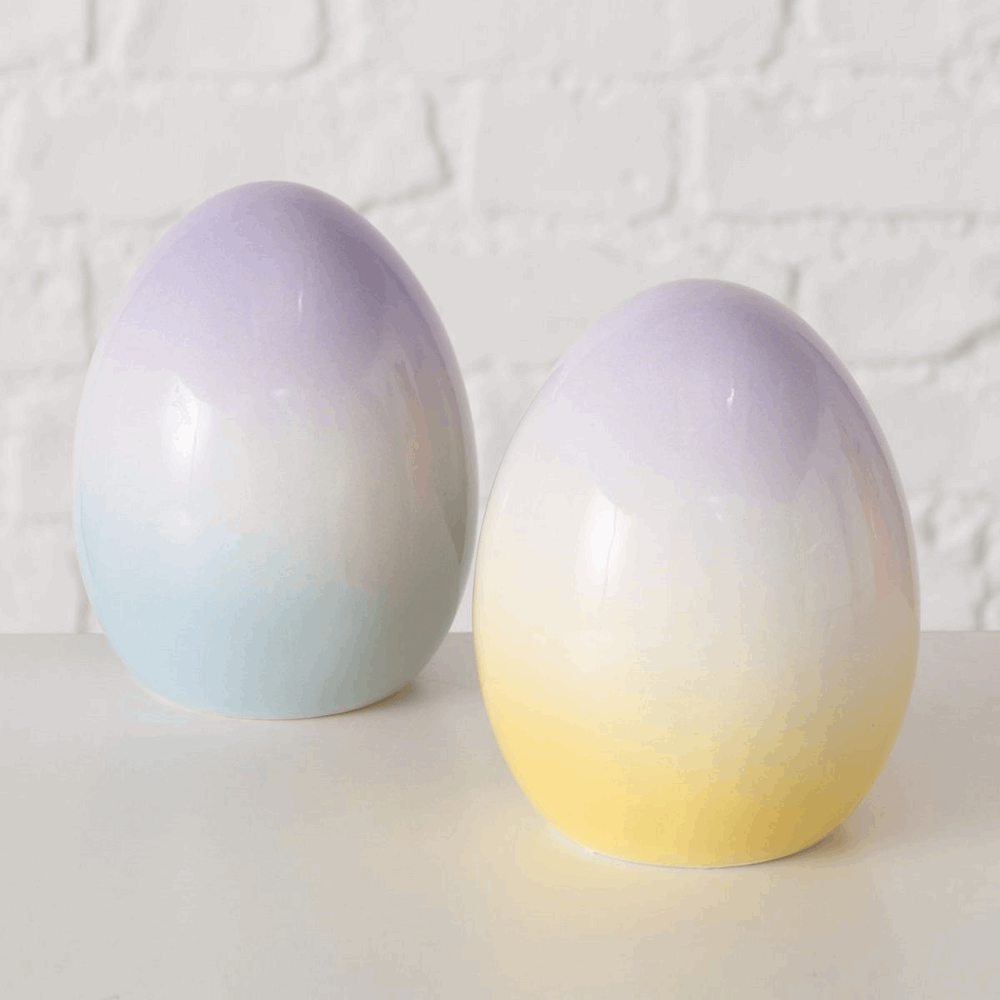 MSA ΑΒΓΟ 2/ass Vinella ΚΙΤΡΙΝΟ ΜΠΛΕ ΜΩΒ H12cm D9cm ΚΕΡΑΜΙΚΟ 20-28-231