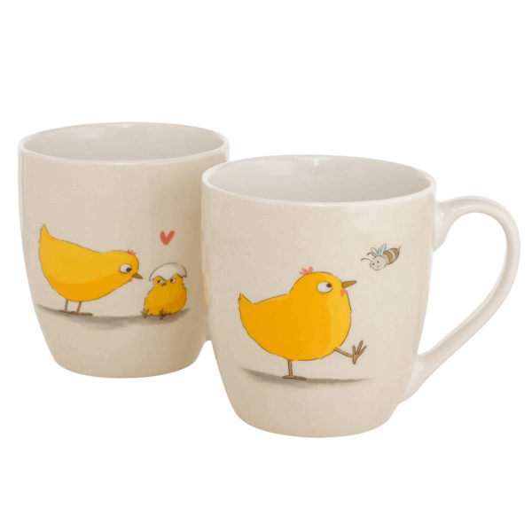 MSA ΚΟΥΠΑ Jumbo 2/ass H 10cm D 9cmΣΧΕΔΙΟ ΚΟΤΑ Henny 400ml Dishwasher proof ΕΚΡΟΥ ΚΙΤΡΙΝΟ Π