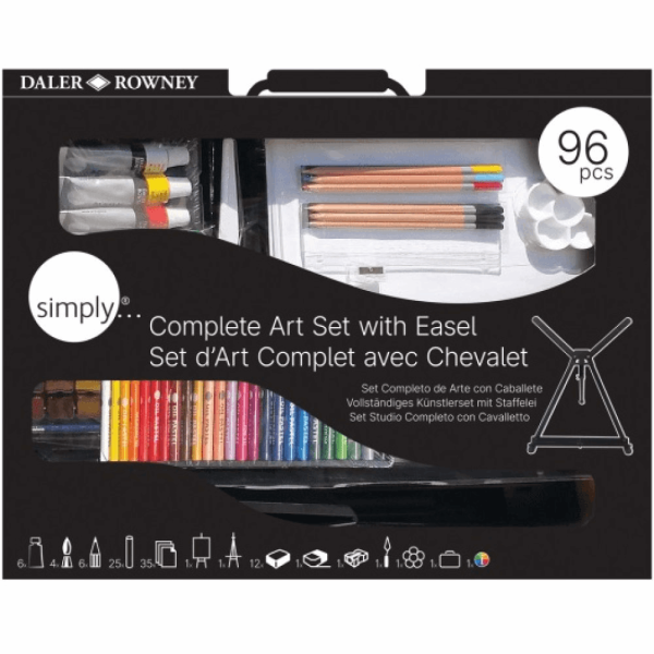 DALER ROWNEY SIMPLY COMPLETE ART SET 96pcs 196500601